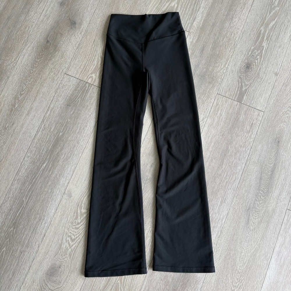 YPB Your Personal Best Womens Black SculptLUX Pull On Flare Yoga Pants Size S